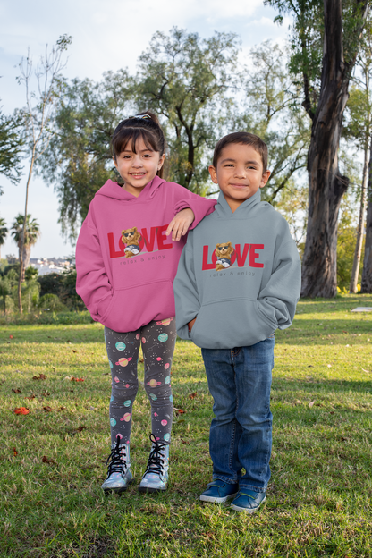 Teddy Love relax and enjoy - Hochwertiger Mittelschwerer Fleece-Hoodie für Jugendliche - Weltweit Verfügbar - GL