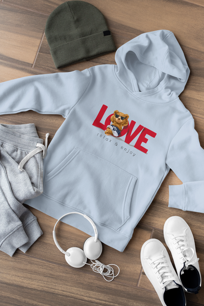 Teddy Love relax and enjoy Kinder Hoodie Pullover Bio Baumwolle Hochwertig Langlebig - Mini Cruiser Hoodie 2.0 ST/ST SH