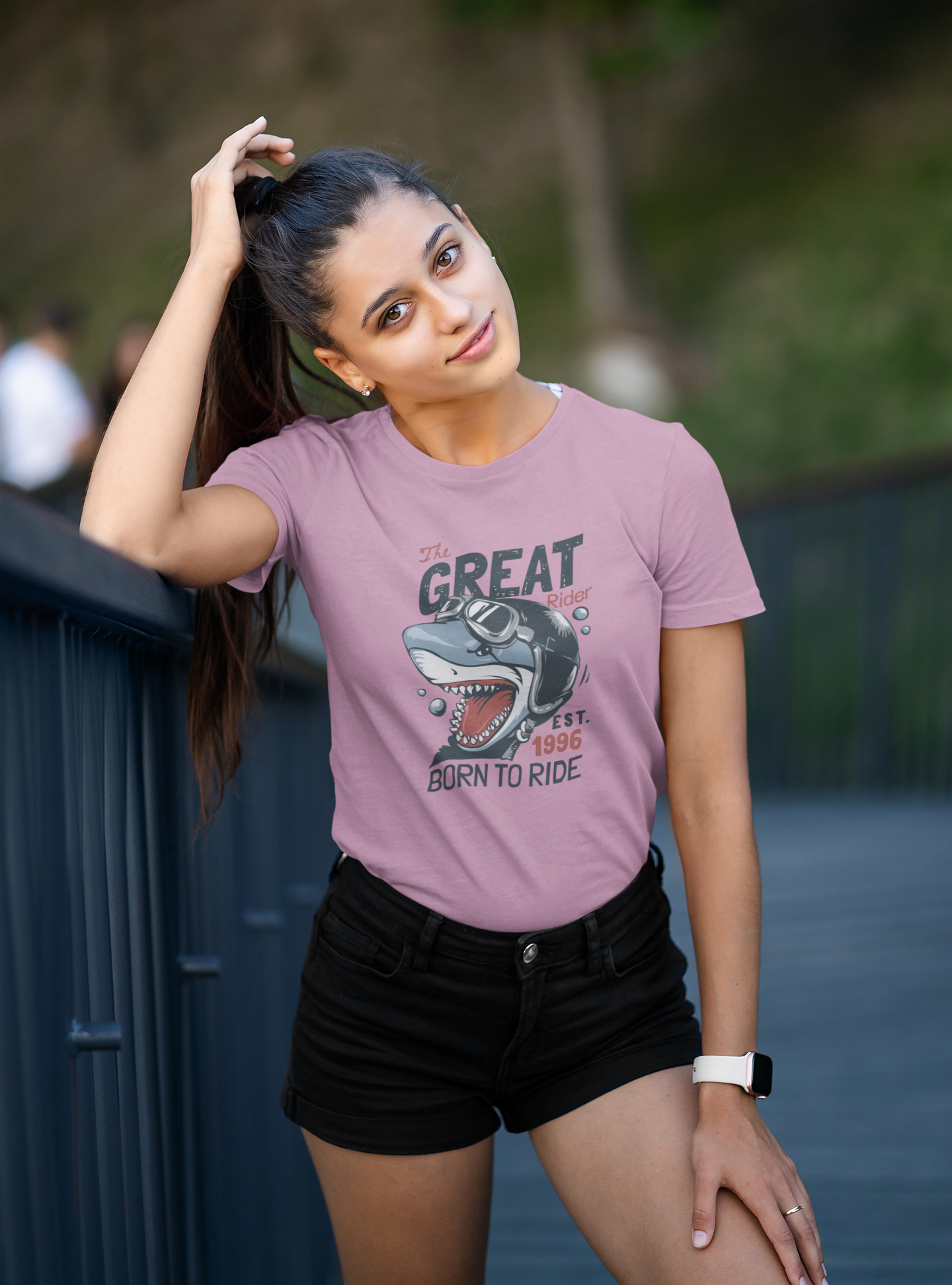 The Great Ride Shark - Camiseta unisex de manga corta de algodón orgánico para adultos Creator T-Shirt 2.0 ST/St SH