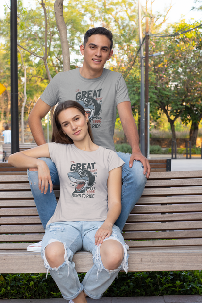 The Great Ride Shark - Camiseta unisex de manga corta de algodón orgánico para adultos Creator T-Shirt 2.0 ST/St SH