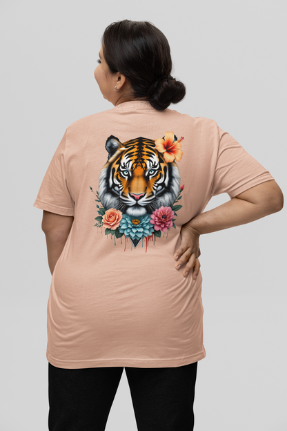 Tiger Passion in Flowers FlowerPower Back - Camiseta unisex Bio Creator ST/ST SH