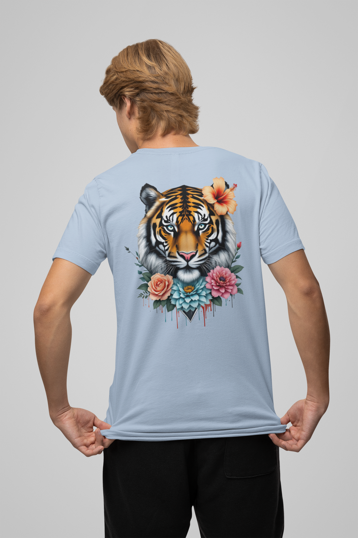 Tiger Passion in Flowers FlowerPower Back - Camiseta unisex Bio Creator ST/ST SH