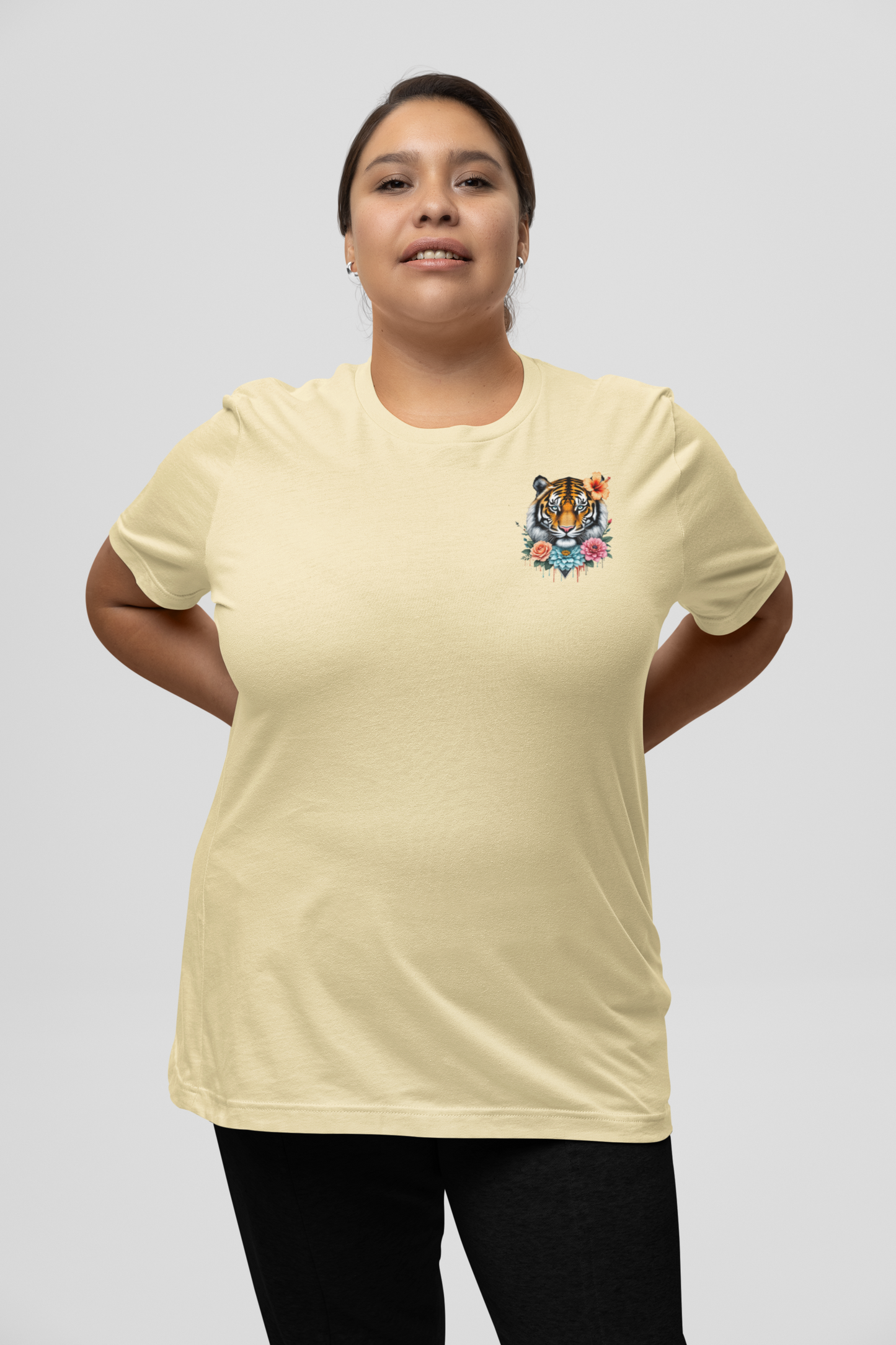 Tiger Wild im Kopf Liebe im Herz Freiheit im Blut BS - Unisex Erwachsenen Bio Creator T-Shirt ST/ST SH