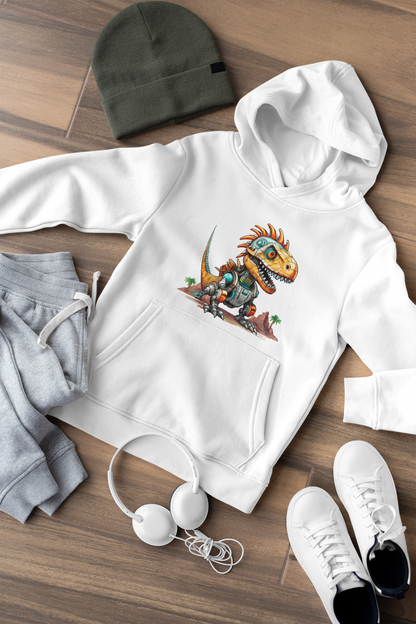 Transformer Dinosaurier Rexi - Hochwertiger Mittelschwerer Fleece-Hoodie für Jugendliche - Weltweit Verfügbar - GL