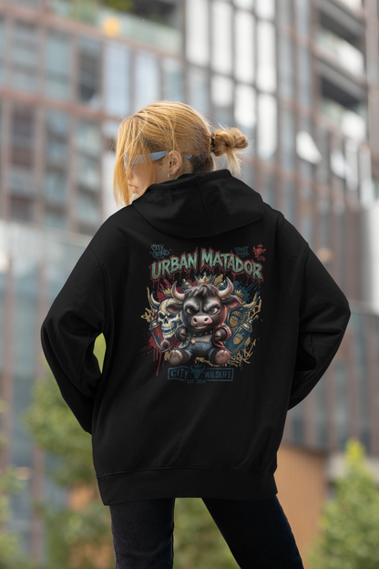 URBAN MATADOR TORRO Cryo Streetwear - Slammer Organic Oversized Unisex Hoodie Adults SH