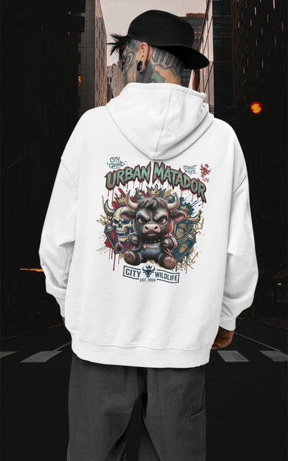 URBAN MATADOR TORRO Cryo Streetwear - Slammer Organic Oversized Unisex Hoodie Adults SH