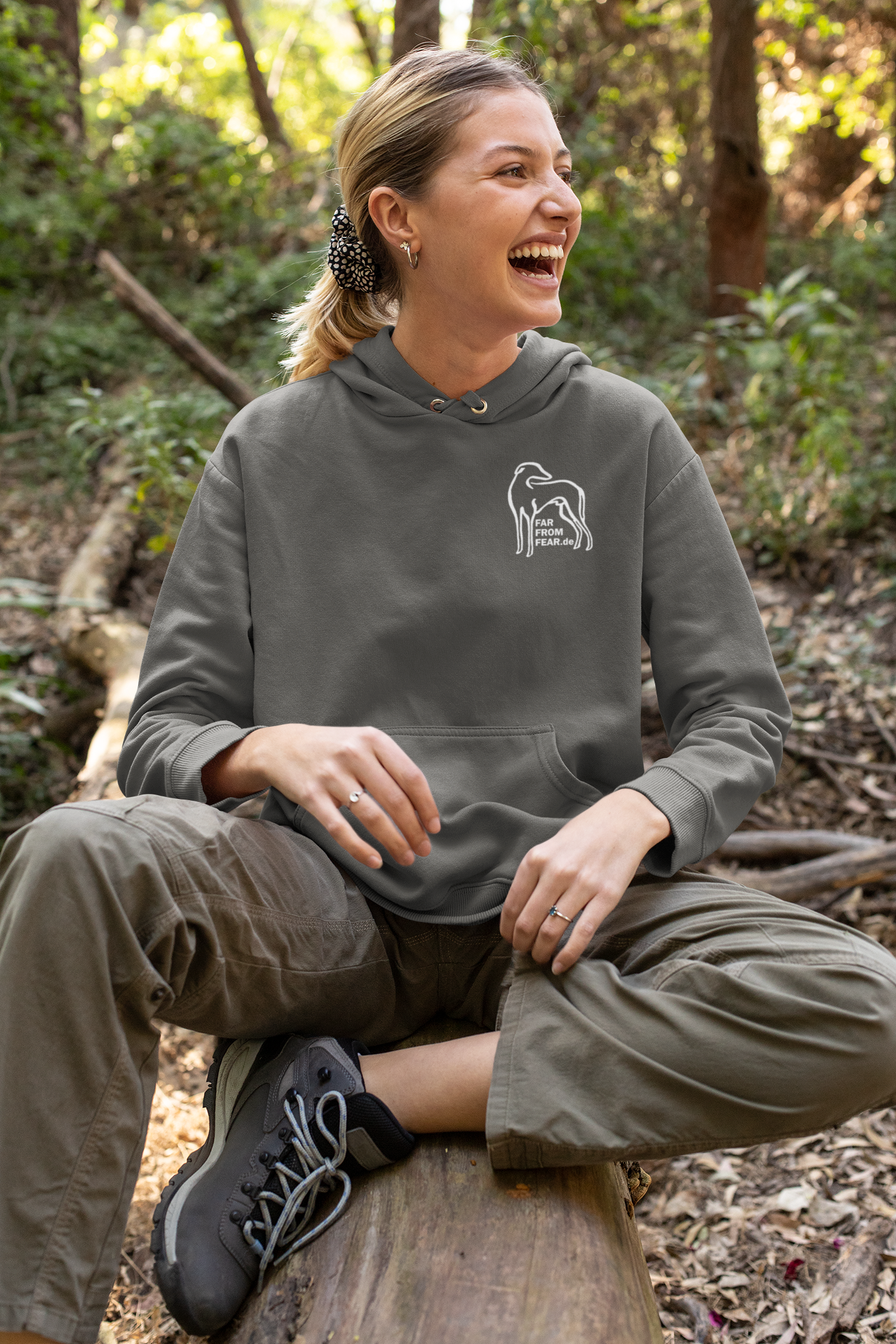 Unisex organic Cruiser Hoodie 2.0 ST/ST mit Logo Stick - FARFROMFEAR Tierschutz Einseitiger Stick V1