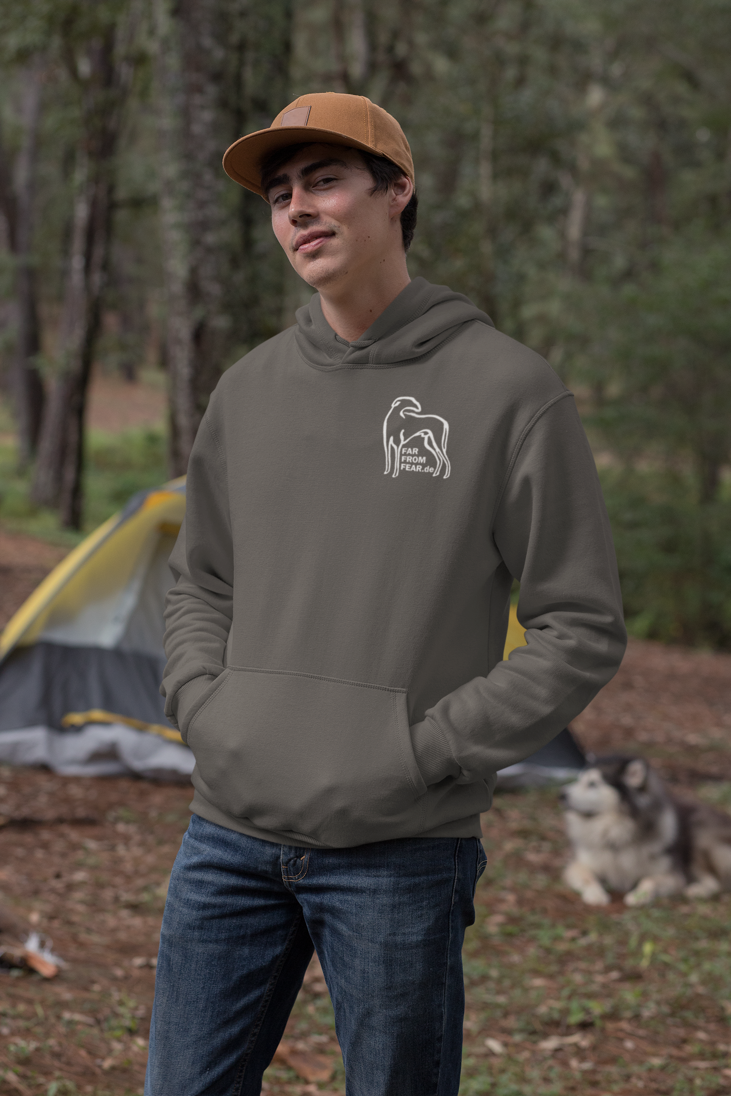 Unisex organic Cruiser Hoodie 2.0 ST/ST mit Logo Stick - FARFROMFEAR Tierschutz Einseitiger Stick V1