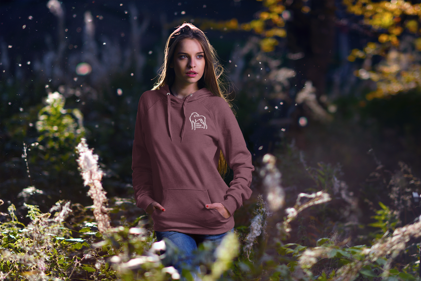 Unisex organic Cruiser Hoodie 2.0 ST/ST mit Logo Stick - FARFROMFEAR Tierschutz Einseitiger Stick V1
