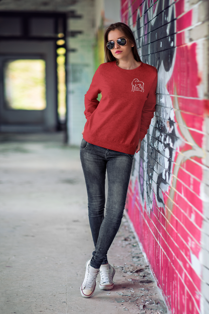 Unisex organic Changer Sweatshirt 2.0 ST/ST mit Logo Stick - FARFROMFEAR Tierschutz Einseitiger Stick V1