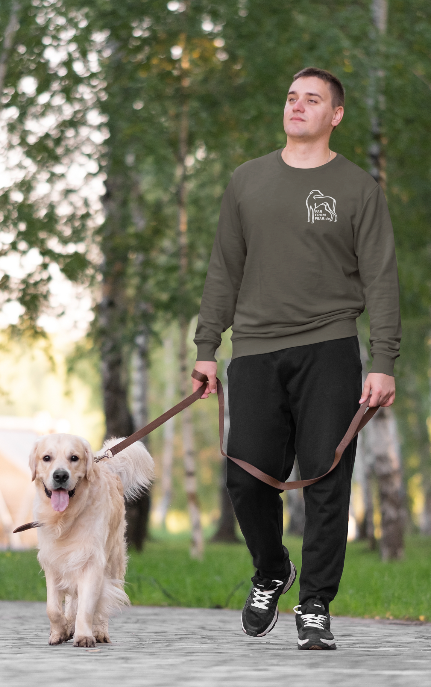 Unisex organic Changer Sweatshirt 2.0 ST/ST mit Logo Stick - FARFROMFEAR Tierschutz Einseitiger Stick V1