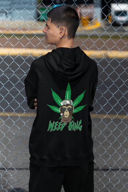 WEED KING Streetwear Backside - Slammer Bio Oversized Unisex Hoodie Erwachsenen SH