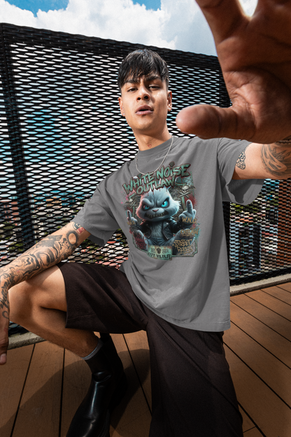 WHITE NOISE OUTLAW Kryot Streetwear - Creator Unisex Organic T-Shirt Adult SH