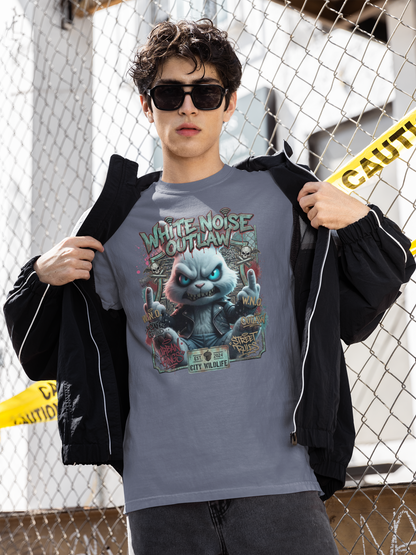 WHITE NOISE OUTLAW Kryot Streetwear - Creator Unisex Organic T-Shirt Adult SH