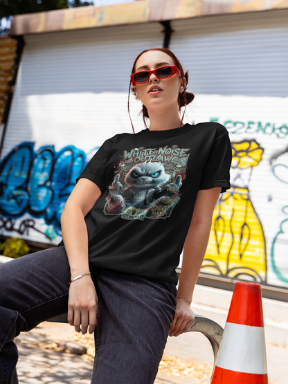 WHITE NOISE OUTLAW Kryot Streetwear - Creator Unisex Organic T-Shirt Adult SH