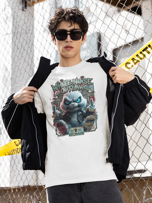 WHITE NOISE OUTLAW Kryot Streetwear - Creator Unisex Bio T-Shirt Erwachsenen SH