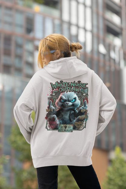 WHITE NOISE OUTLAW Kryot Streetwear - Slammer Organic Oversized Unisex Hoodie Adult SH
