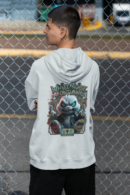 WHITE NOISE OUTLAW Kryot Streetwear - Slammer Organic Oversized Unisex Hoodie Adult SH