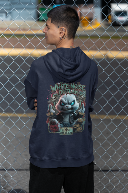 WHITE NOISE OUTLAW Kryot Streetwear - Slammer Organic Oversized Unisex Hoodie Adult SH