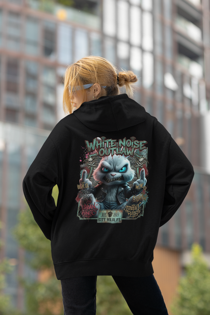 WHITE NOISE OUTLAW Kryot Streetwear - Slammer Organic Oversized Unisex Hoodie Adult SH