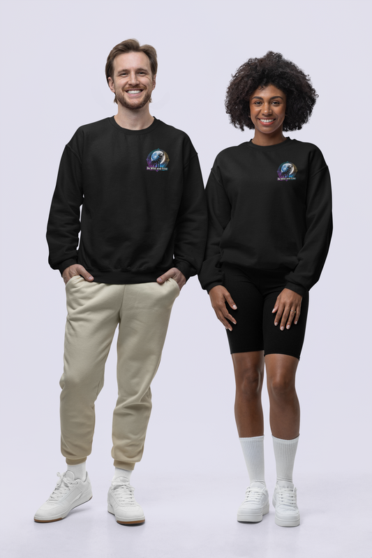 Wolf Runen Mond Be Wild and Free Mini II - Unisex Sweatshirt Changer Erwachsene 2.0 ST/ST SH