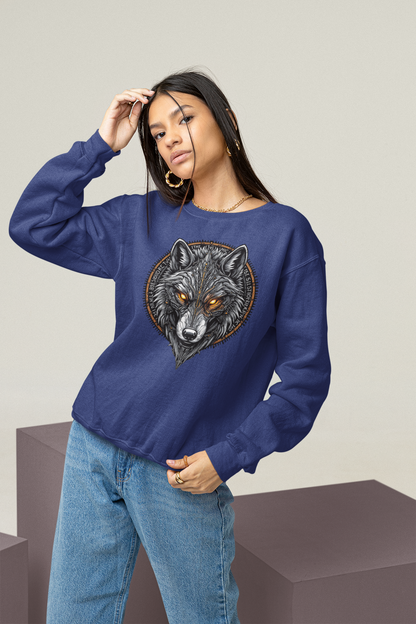 Sudadera unisex para adultos con ojos mágicos y runas de lobo ST/ST SH