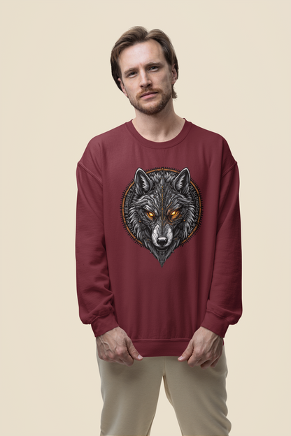 Sudadera unisex para adultos con ojos mágicos y runas de lobo ST/ST SH