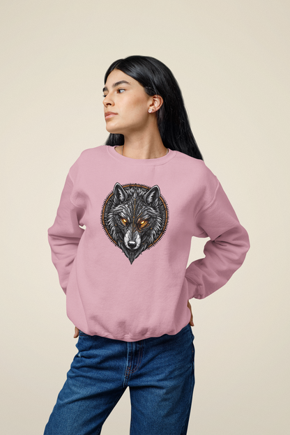 Wolf Runen Magische Augen - Unisex Erwachsenen Bio Changer Sweatshirt ST/ST SH