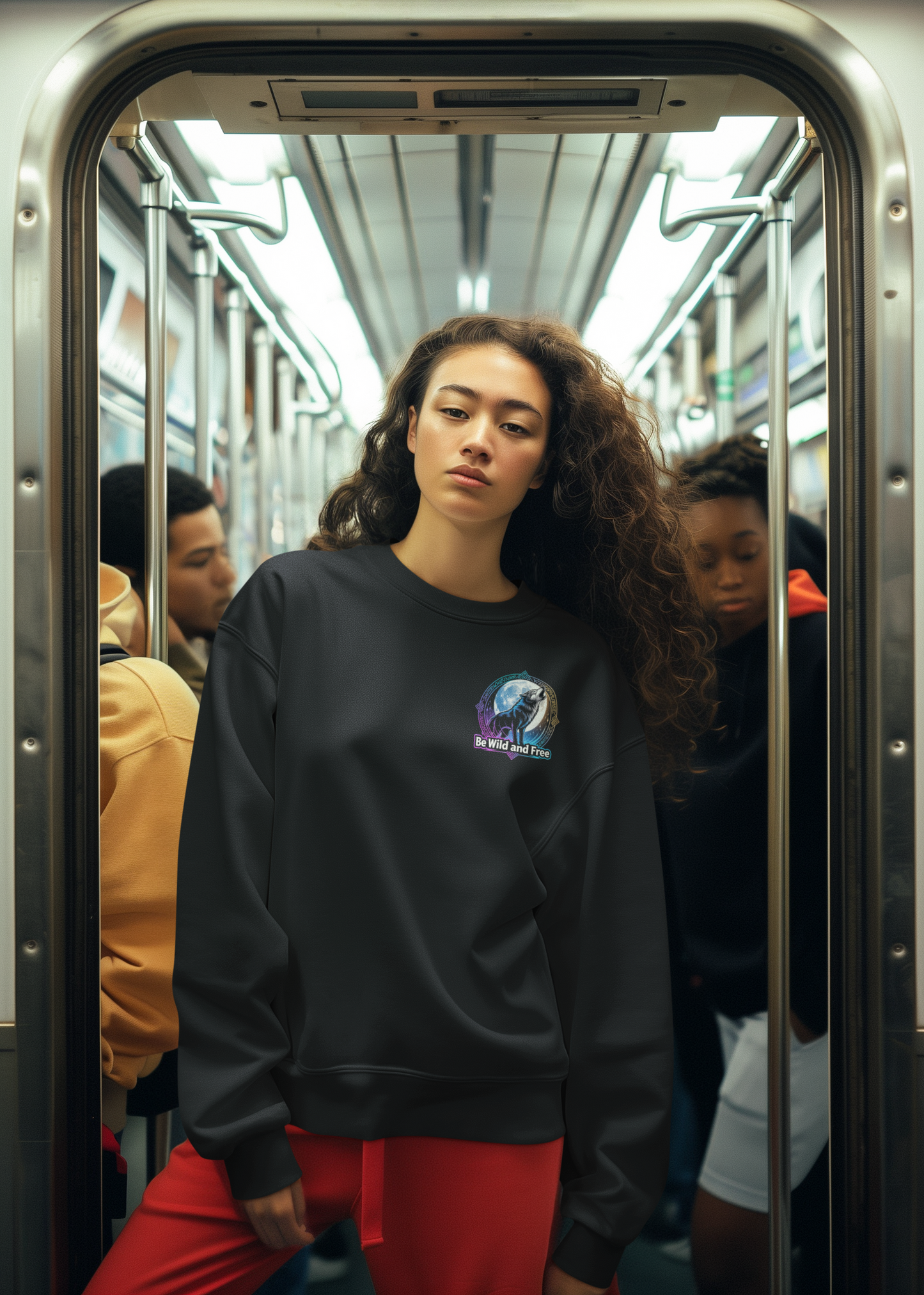 Wolf Runen Mond Be Wild and Free Mini - Unisex Changer Erwachsene ST/ST SH