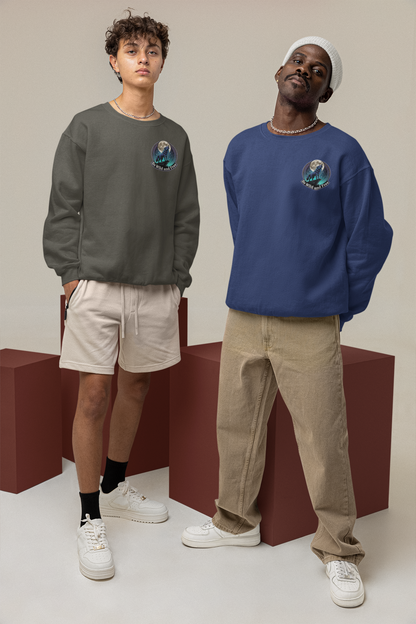 Wolf Sternenhimmel Mond Mini - Unisex Erwachsenen Changer Sweatshirt ST/ST SH