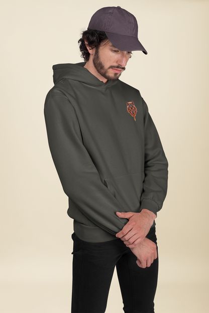Wolf Wild im Kopf Feuer im Herz Freiheit im Blut BS - Unisex Erwachsenen Bio Organic Cruiser Hoodie 2.0 ST/ST