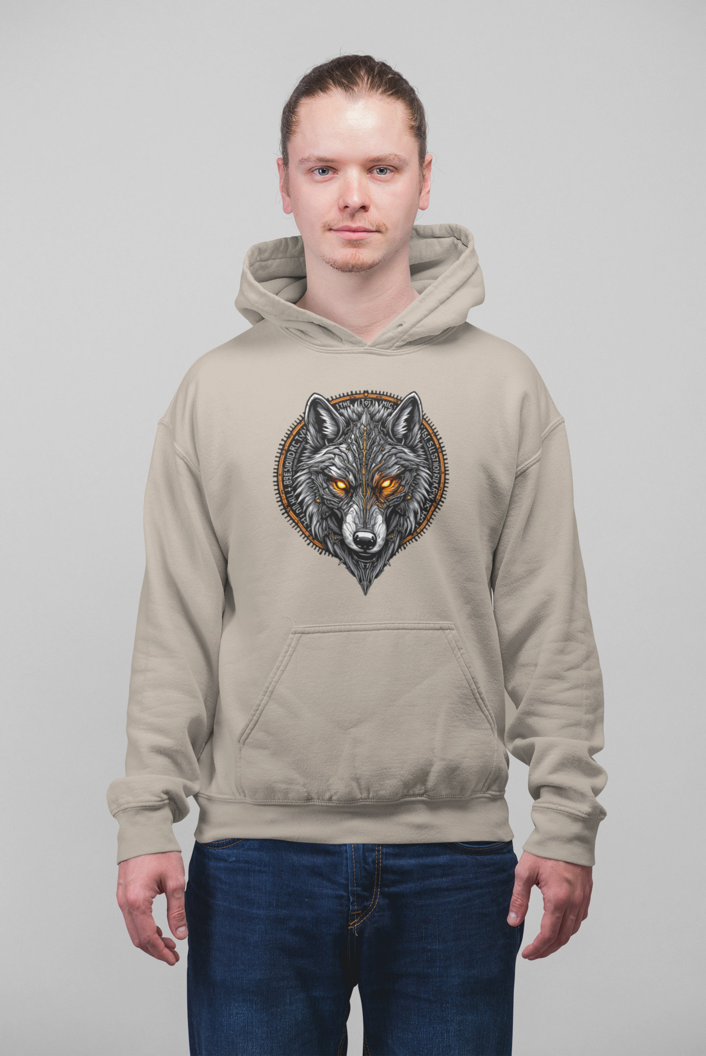 Wolf Runen Magische Augen - Unisex Erwachsenen Bio Organic Cruiser Hoodie 2.0 ST/ST