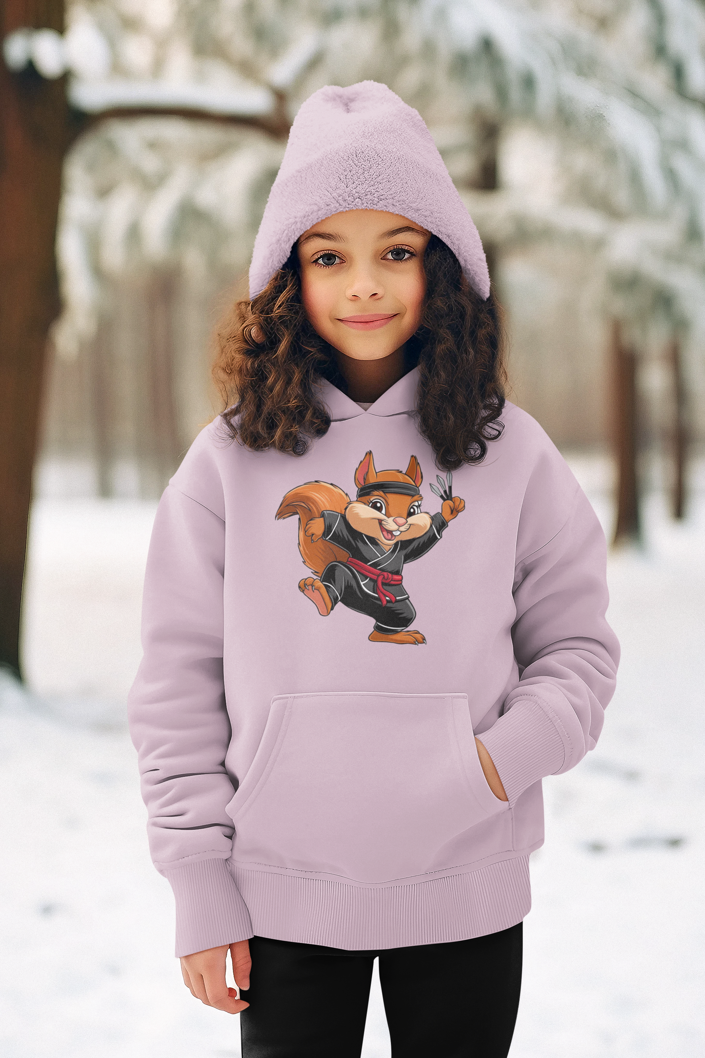 Wushu Kinder Hoodie Pullover Bio Baumwolle Hochwertig Langlebig - Wushu Little Ninja Hero - Mini Cruiser Hoodie 2.0 ST/ST SH