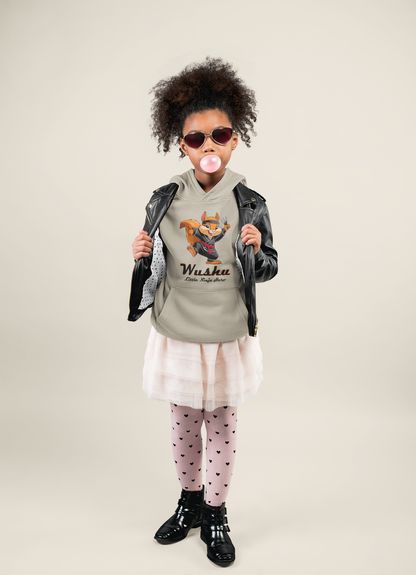 Wushu Mittelschwerer Fleece-Hoodie für Jugendliche – Wushu Little Ninja Hero - Weltweit verfügbar - GL