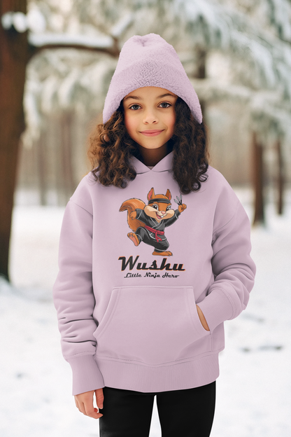 Wushu Mittelschwerer Fleece-Hoodie für Jugendliche – Wushu Little Ninja Hero - Weltweit verfügbar - GL
