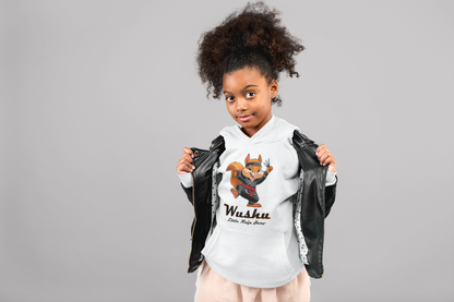 Wushu Mittelschwerer Fleece-Hoodie für Jugendliche – Wushu Little Ninja Hero - Weltweit verfügbar - GL