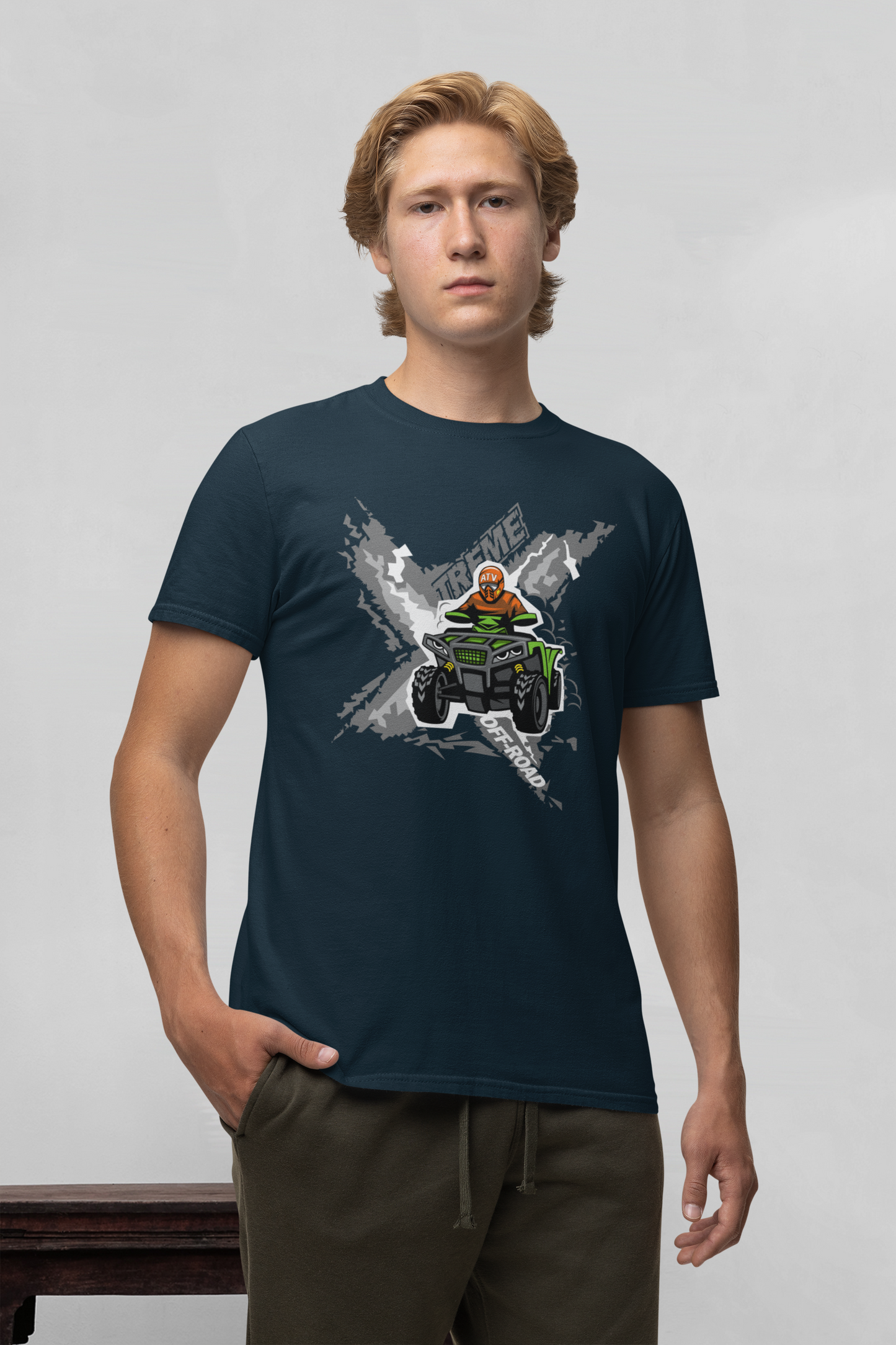 Xtreme OFF-Road Quad - Camiseta unisex de manga corta de algodón orgánico para adultos Creator T-Shirt 2.0 ST/ST SH