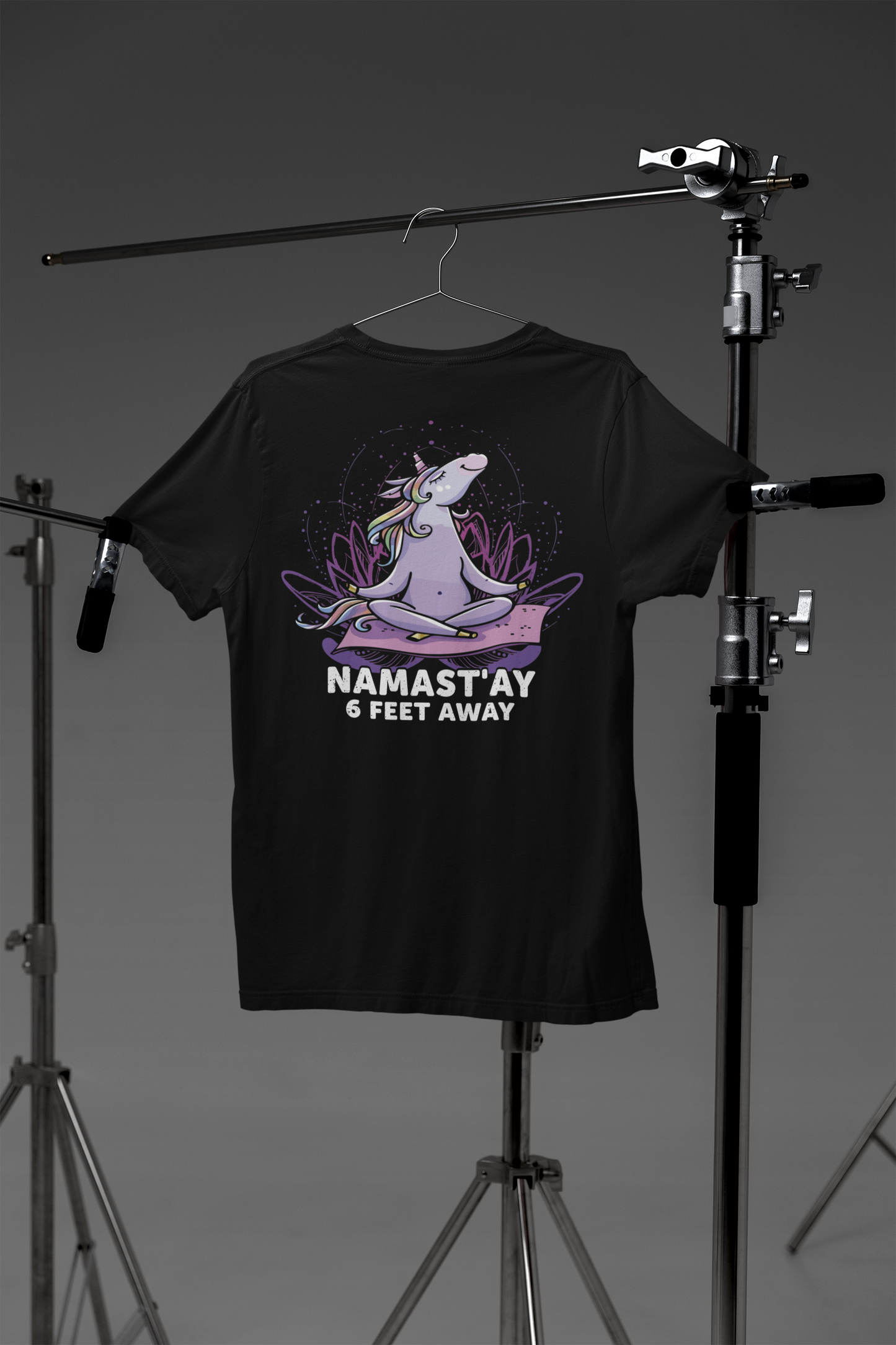 Yoga Einhorn NAMAST`AY 6 Feet away Creator T-Shirt SK