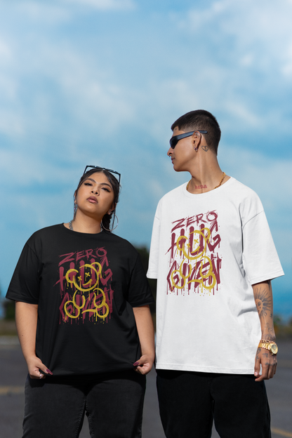 ZERO HUG GIVEN Streetwear Frontprint - Freestyler Bio Oversized T-Shirt Erwachsenen SH