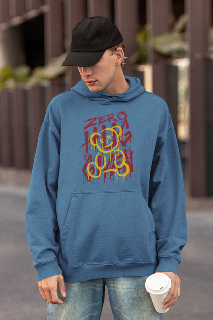 ZERO HUG GIVEN Streetwear Frontside - Slammer Bio Oversized Unisex Adult Hoodie SH