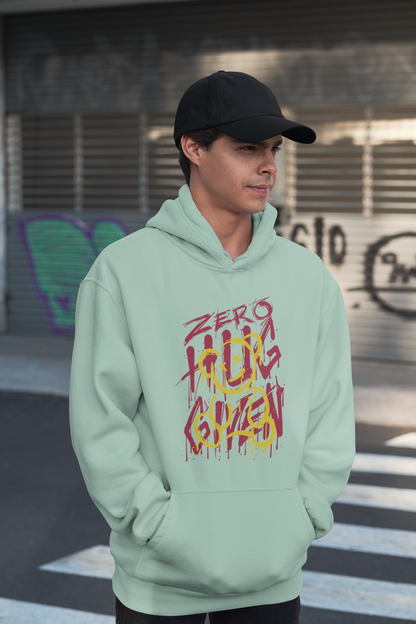 ZERO HUG GIVEN Streetwear Frontside - Slammer Bio Oversized Unisex Adult Hoodie SH