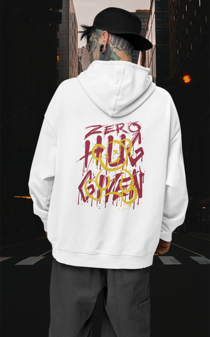 ZERO HUG GIVEN Streetwear Backside - Slammer Bio Oversized Unisex Hoodie Erwachsenen SH