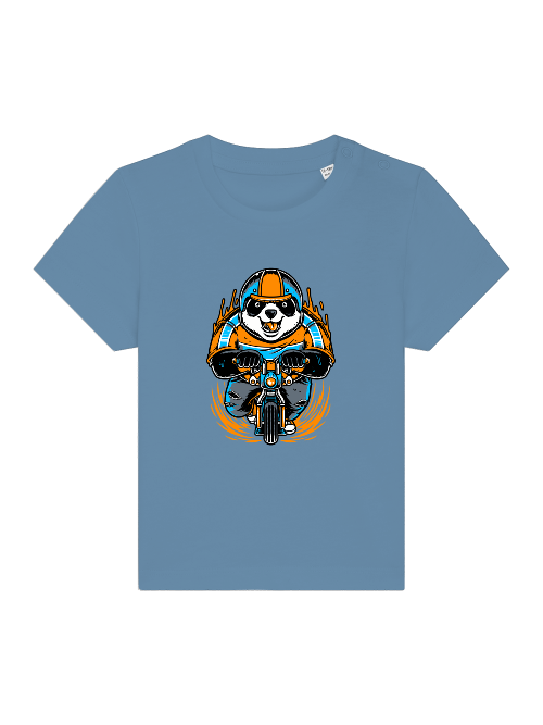 Camiseta Panda Biker de dibujos animados - Baby Creator