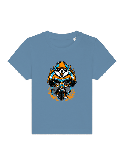 Cartoon Panda Biker - Baby Creator T-Shirt SK