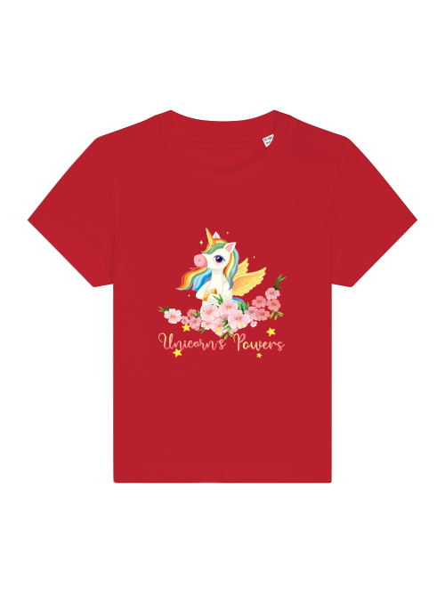 Cartoon Unicorn Power - Camiseta Baby Creator