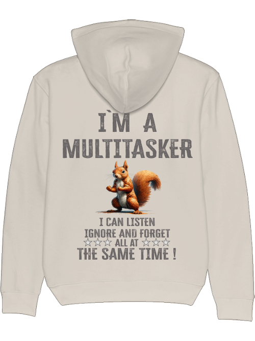 Cruiser Hoodie I`ma Multitasker Squirrel Puzzle