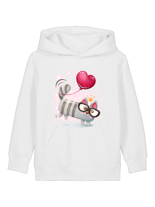 Cartoon Mini Katze mit Herzluftballon - Mini Cruiser Hoodie 2.0 SK