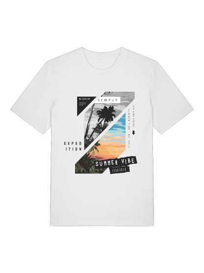 Summer Vibe Forever - Camiseta unisex de manga corta de algodón orgánico para adultos Creator T-Shirt 2.0 ST/ST SH
