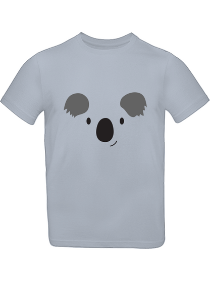 Camiseta infantil con estampado de cara de koala de dibujos animados SK