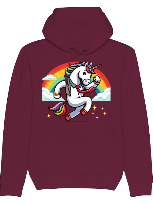 Cruiser hoodie unicorn with rainbow